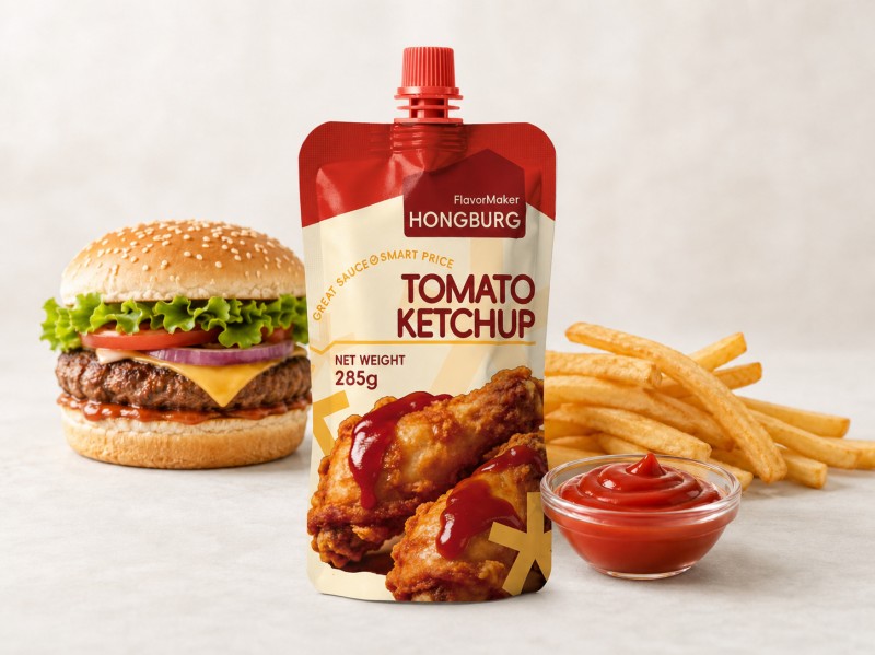 Patates Kızartması ve Burger için Klasik Domates Ketçapı