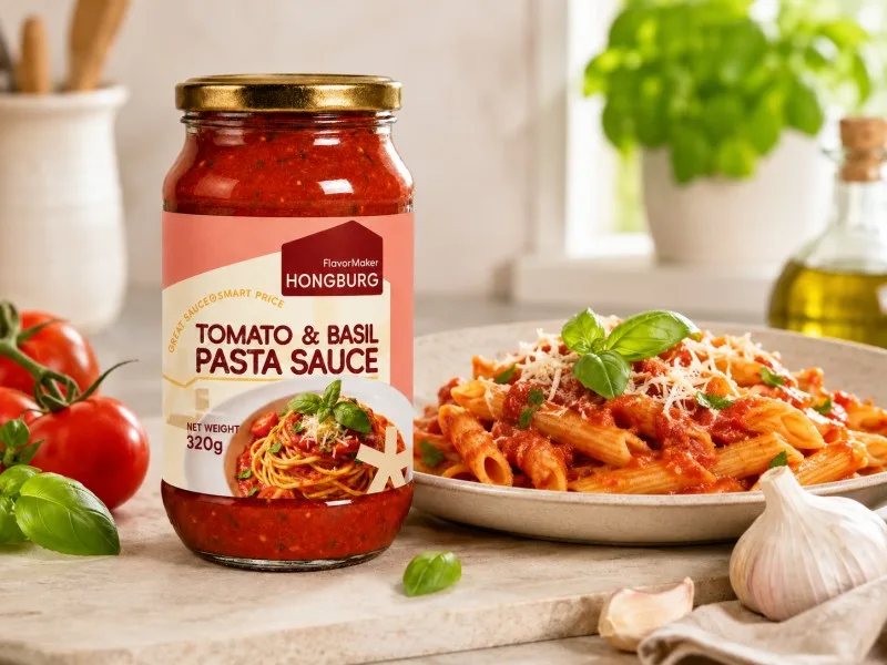 Makarna Yemekleri için Klasik Domates Marinara Makarna Sosu