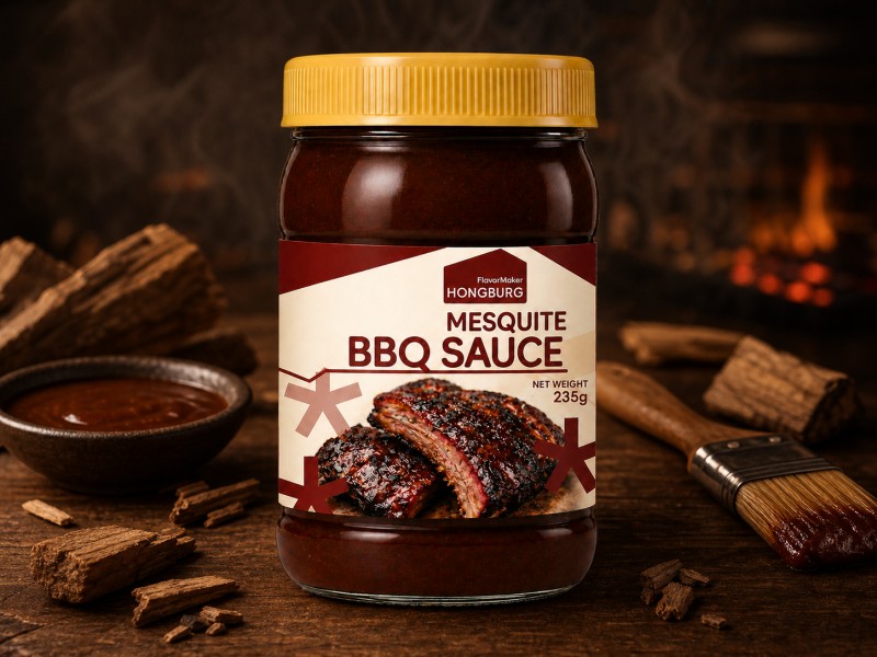 Zengin Duman Aromalı Mesquite Barbekü Sosu