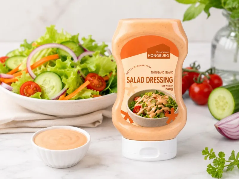 Keskin Kremalı Bin Ada Salata Sosu